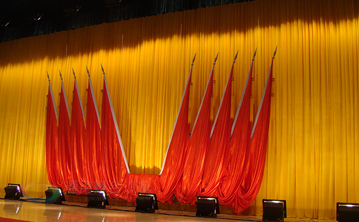 學(xué)校禮堂、報(bào)告廳 大型舞臺(tái)阻燃幕布廠家定做